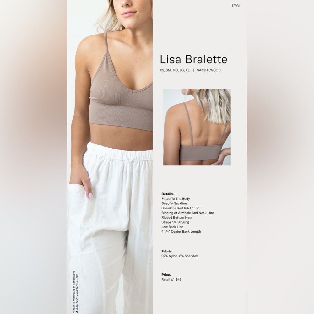Savvi Lisa Seamless Bralette - Picture 13 of 14